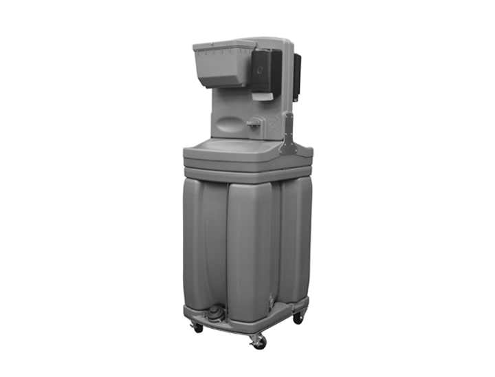 A Gray Handwashing Station Rental