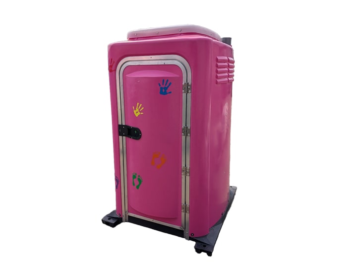 A Pink Kids Portable Toilet Rental