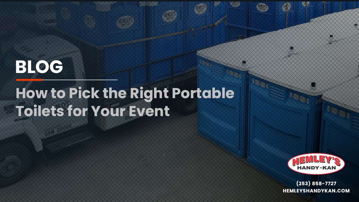 How to Pick the Right Portable Toilets For Your Event