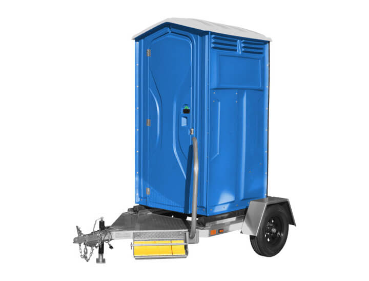Portable Toilet Trailer with Blue Unit